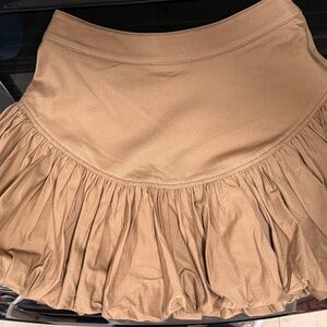 Women's Mini Skirt in Camel Brown